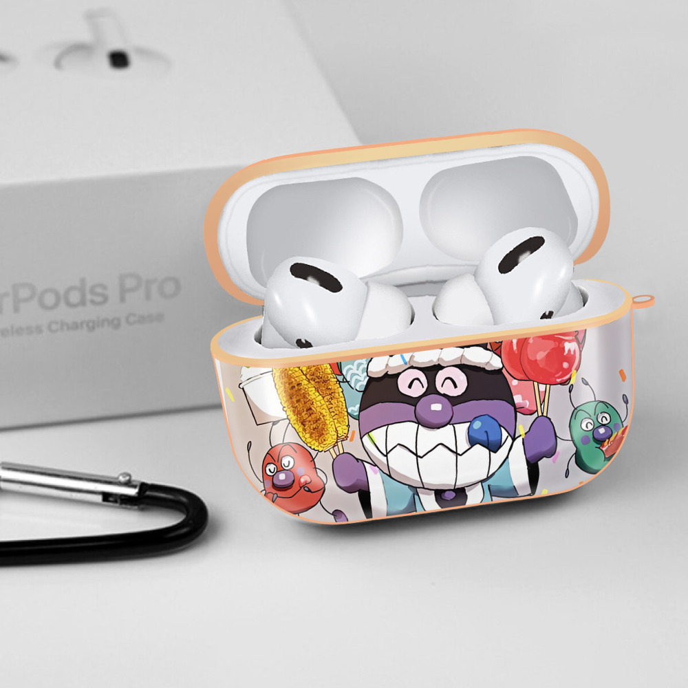 アンパンマン Anpanman 【AirPods Pro用】ハードシェル保護ケース｜耐衝撃・防指紋・カラビナ付き商品仕様