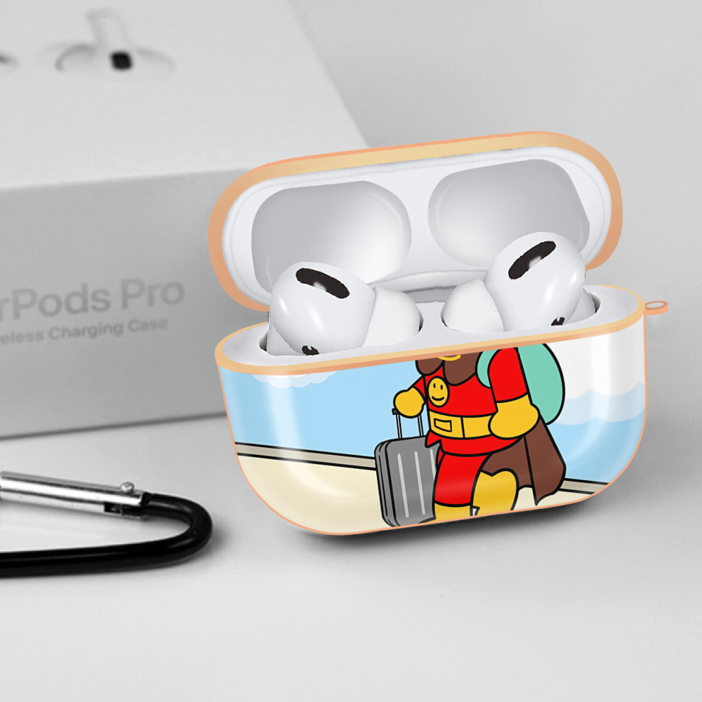 アンパンマン Anpanman 【AirPods Pro用】ハードシェル保護ケース｜耐衝撃・防指紋・カラビナ付き商品仕様
