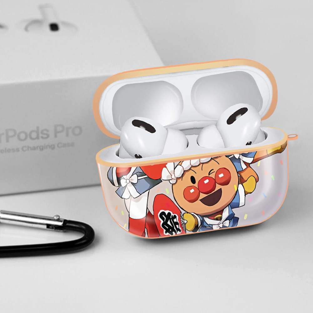 アンパンマン Anpanman 【AirPods Pro用】ハードシェル保護ケース｜耐衝撃・防指紋・カラビナ付き商品仕様