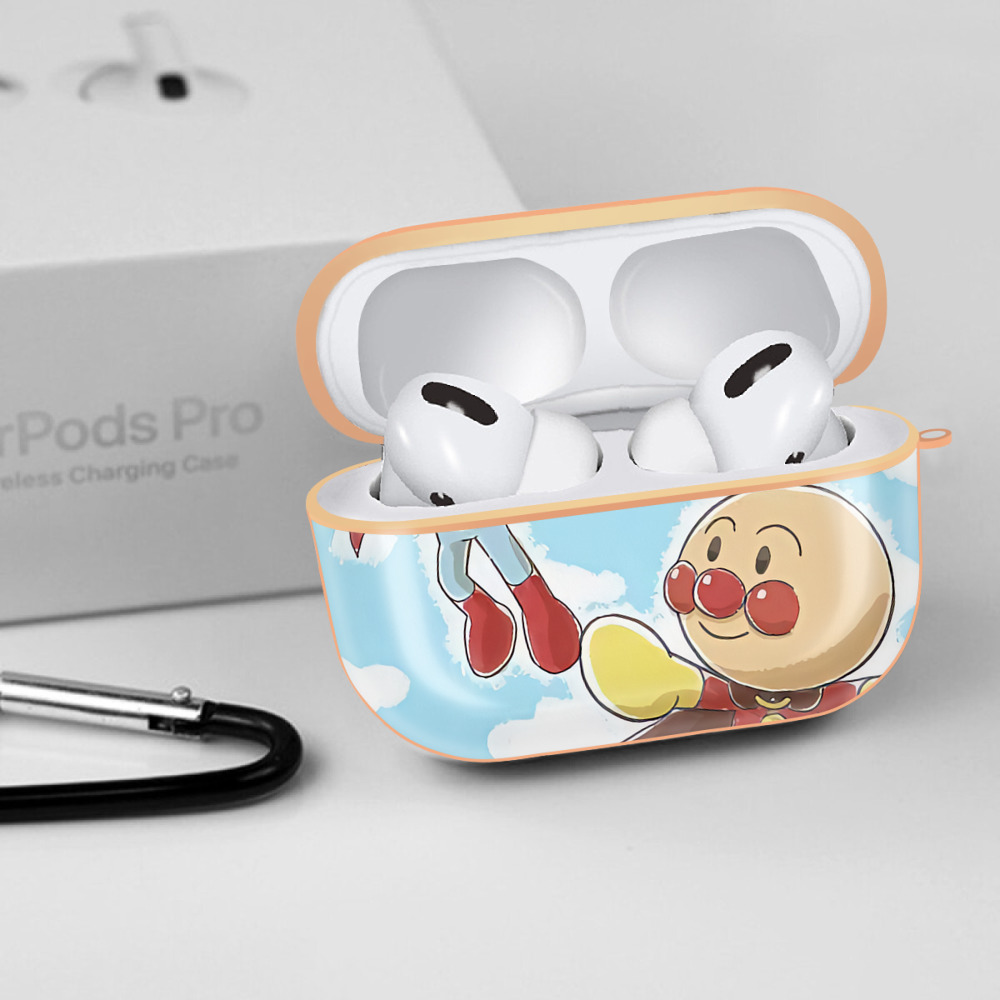 アンパンマン Anpanman 【AirPods Pro用】ハードシェル保護ケース｜耐衝撃・防指紋・カラビナ付き商品仕様