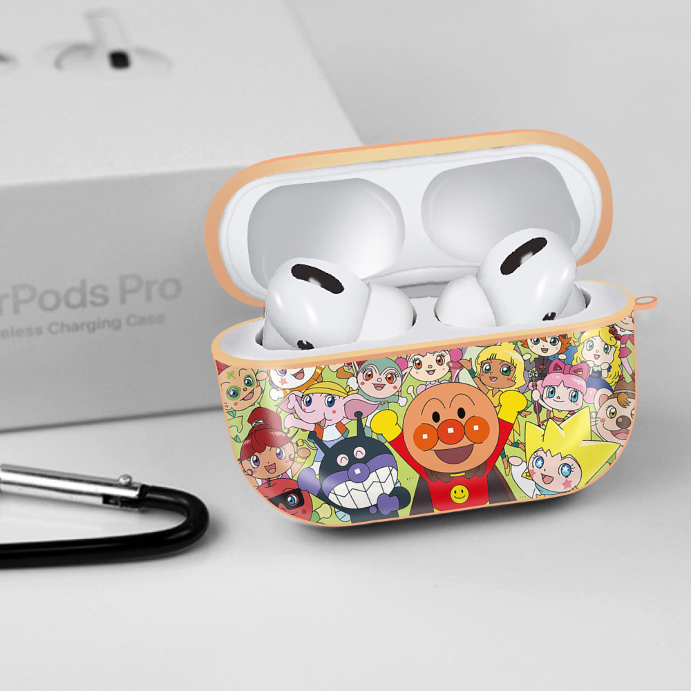アンパンマン Anpanman 【AirPods Pro用】ハードシェル保護ケース｜耐衝撃・防指紋・カラビナ付き商品仕様
