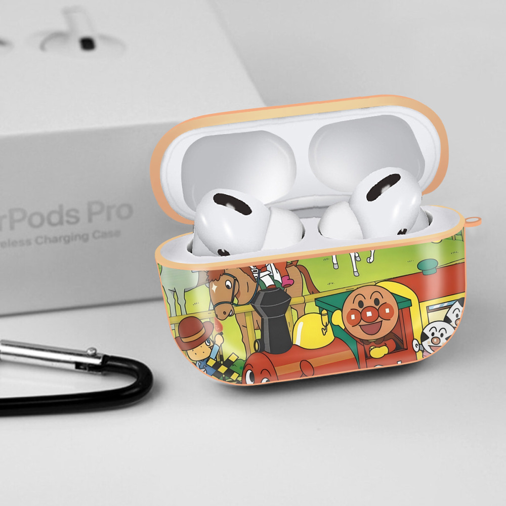 アンパンマン Anpanman 【AirPods Pro用】ハードシェル保護ケース｜耐衝撃・防指紋・カラビナ付き商品仕様