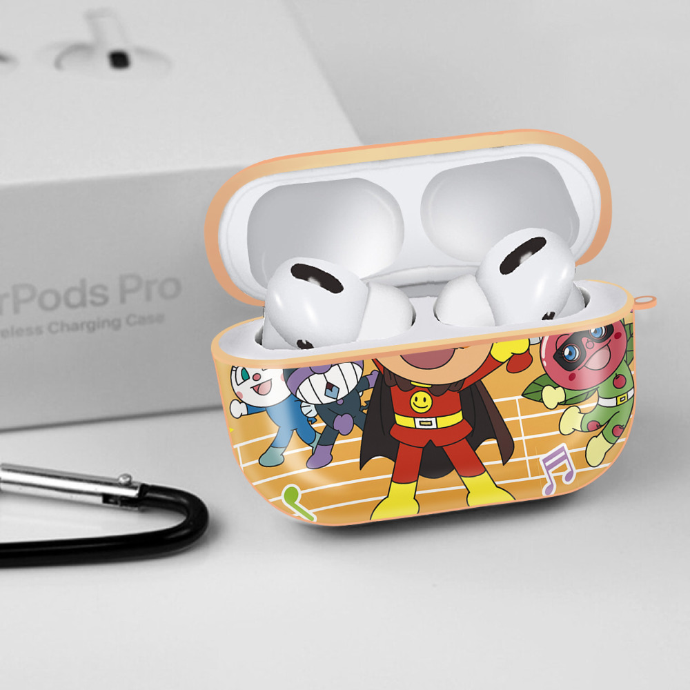 アンパンマン Anpanman 【AirPods Pro用】ハードシェル保護ケース｜耐衝撃・防指紋・カラビナ付き商品仕様