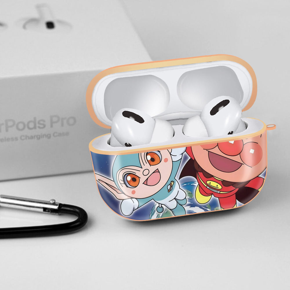 アンパンマン Anpanman 【AirPods Pro用】ハードシェル保護ケース｜耐衝撃・防指紋・カラビナ付き商品仕様