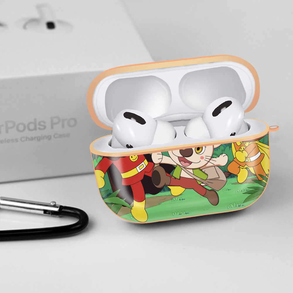 アンパンマン Anpanman 【AirPods Pro用】ハードシェル保護ケース｜耐衝撃・防指紋・カラビナ付き商品仕様