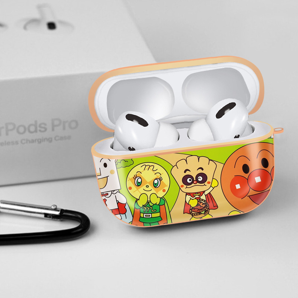 アンパンマン Anpanman 【AirPods Pro用】ハードシェル保護ケース｜耐衝撃・防指紋・カラビナ付き商品仕様