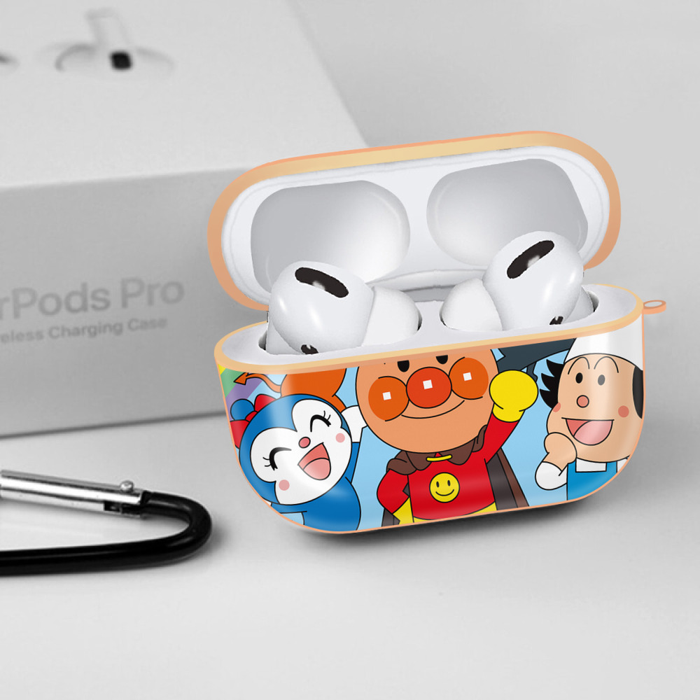 アンパンマン Anpanman 【AirPods Pro用】ハードシェル保護ケース｜耐衝撃・防指紋・カラビナ付き商品仕様
