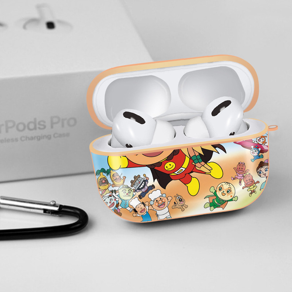 アンパンマン Anpanman 【AirPods Pro用】ハードシェル保護ケース｜耐衝撃・防指紋・カラビナ付き商品仕様