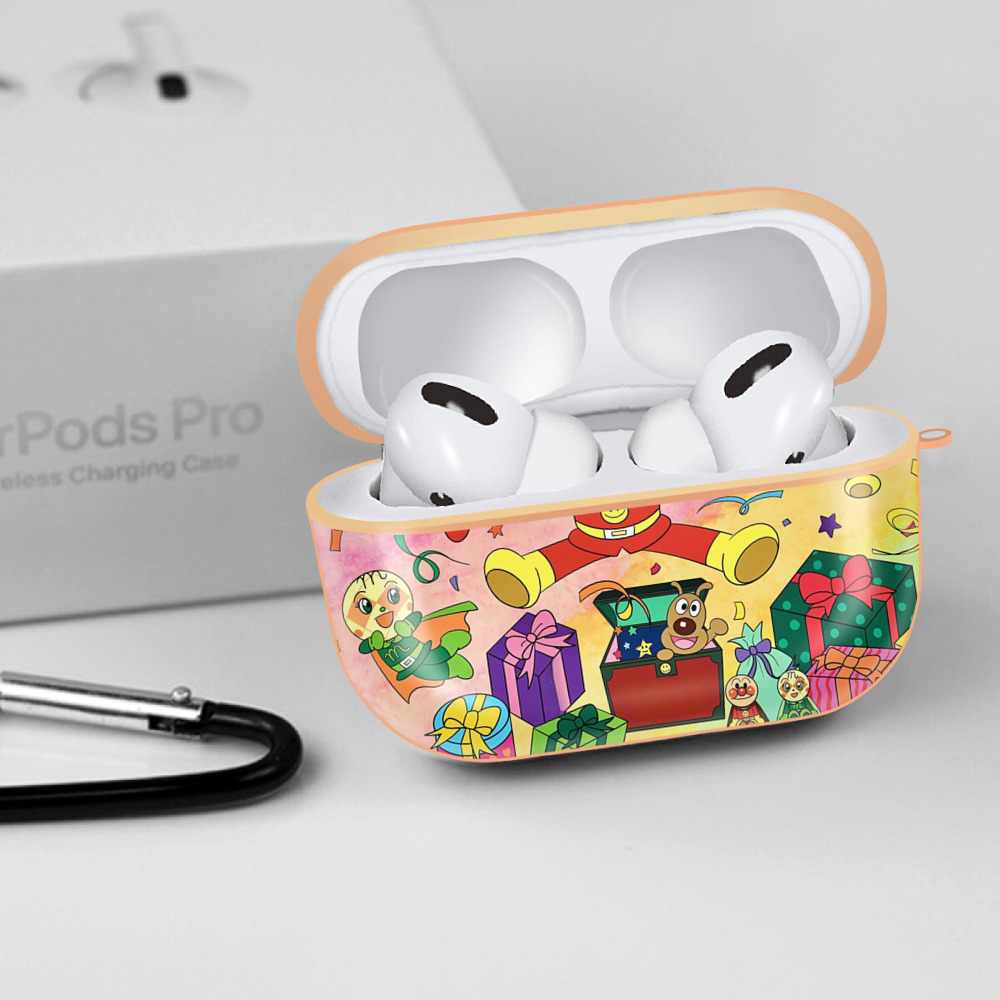 アンパンマン Anpanman 【AirPods Pro用】ハードシェル保護ケース｜耐衝撃・防指紋・カラビナ付き商品仕様