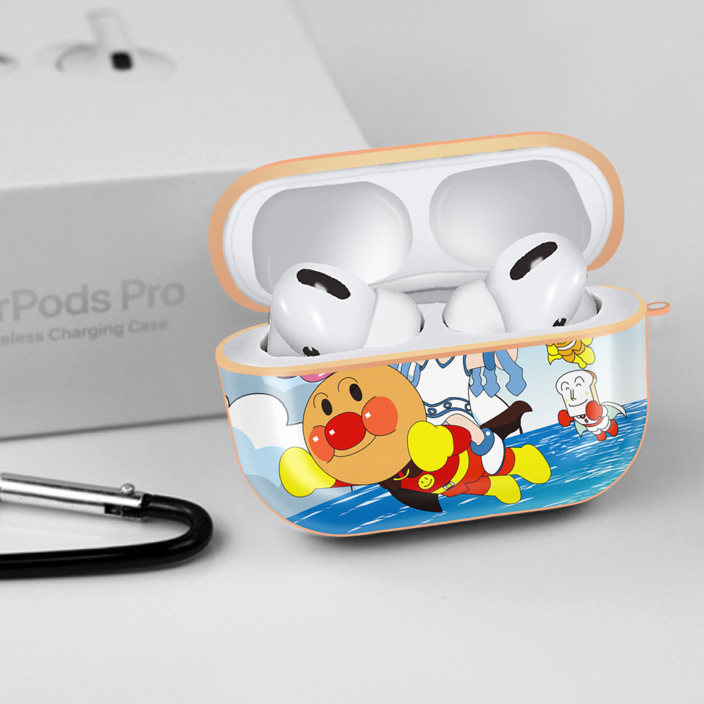 アンパンマン Anpanman 【AirPods Pro用】ハードシェル保護ケース｜耐衝撃・防指紋・カラビナ付き商品仕様