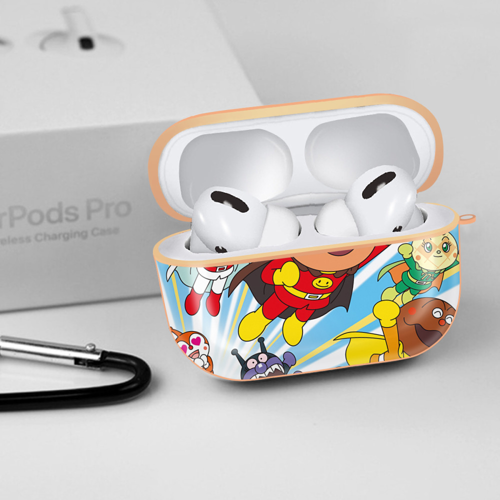 アンパンマン Anpanman 【AirPods Pro用】ハードシェル保護ケース｜耐衝撃・防指紋・カラビナ付き商品仕様