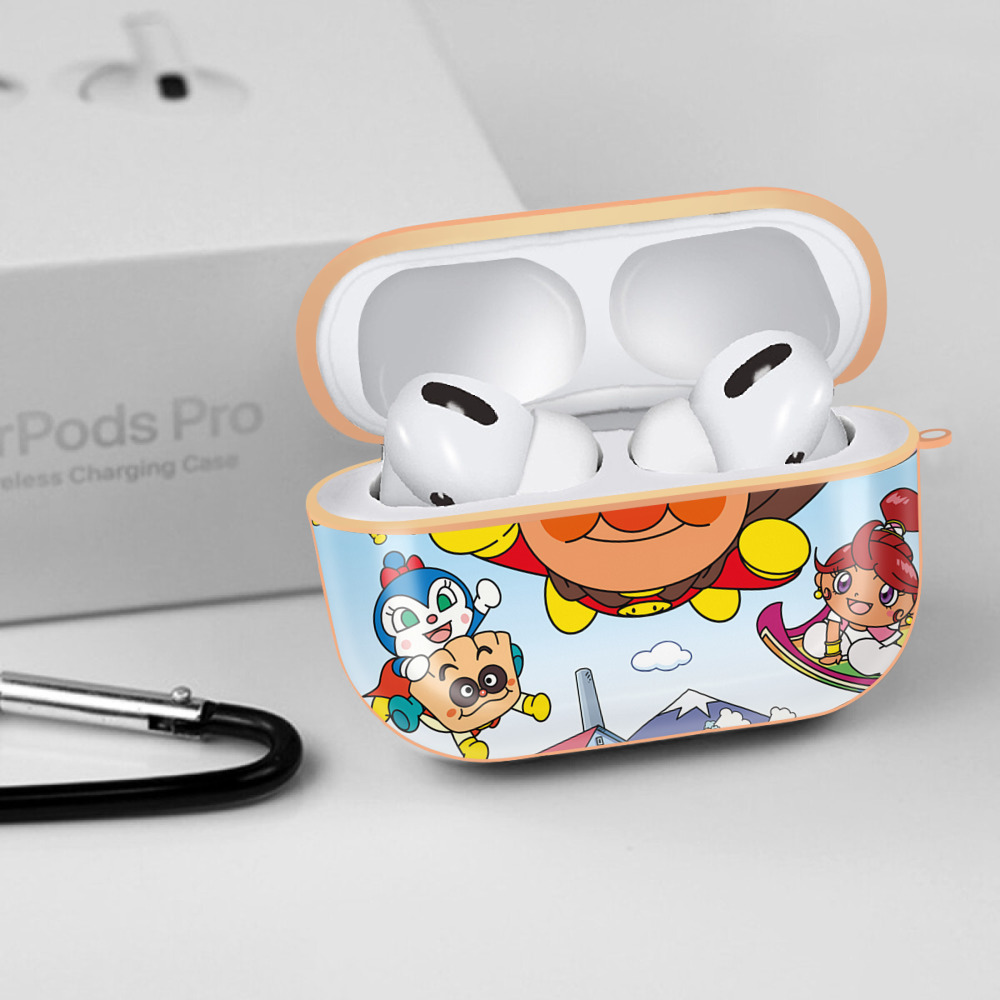 アンパンマン Anpanman 【AirPods Pro用】ハードシェル保護ケース｜耐衝撃・防指紋・カラビナ付き商品仕様