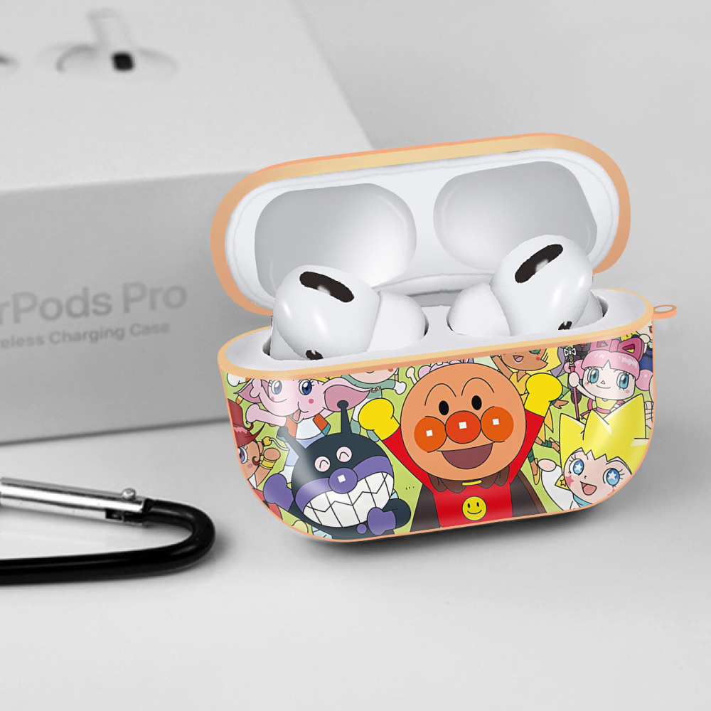 アンパンマン Anpanman 【AirPods Pro用】ハードシェル保護ケース｜耐衝撃・防指紋・カラビナ付き商品仕様