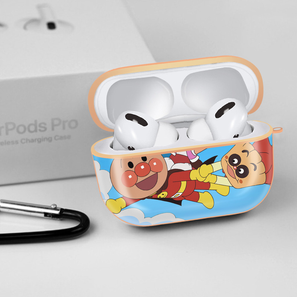 アンパンマン Anpanman 【AirPods Pro用】ハードシェル保護ケース｜耐衝撃・防指紋・カラビナ付き商品仕様