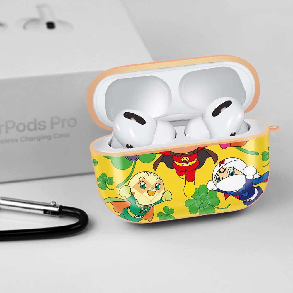 アンパンマン Anpanman 【AirPods Pro用】ハードシェル保護ケース｜耐衝撃・防指紋・カラビナ付き商品仕様
