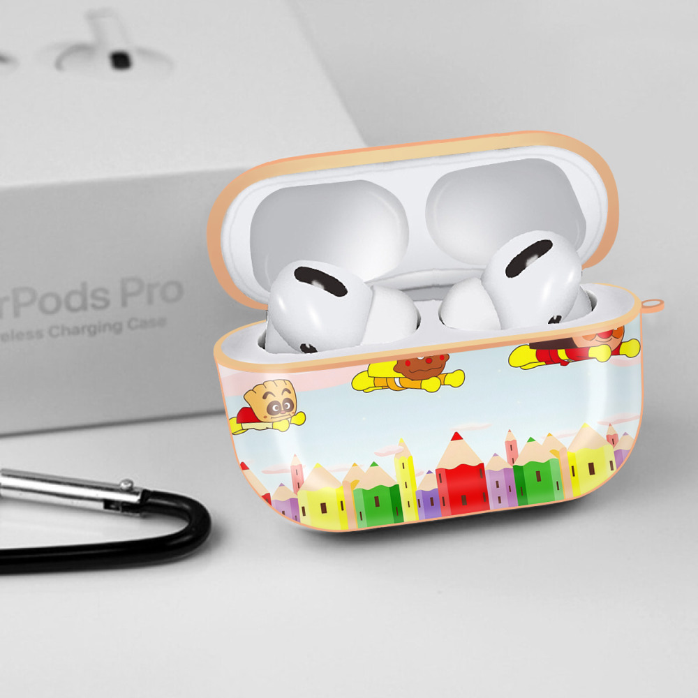 アンパンマン Anpanman 【AirPods Pro用】ハードシェル保護ケース｜耐衝撃・防指紋・カラビナ付き商品仕様