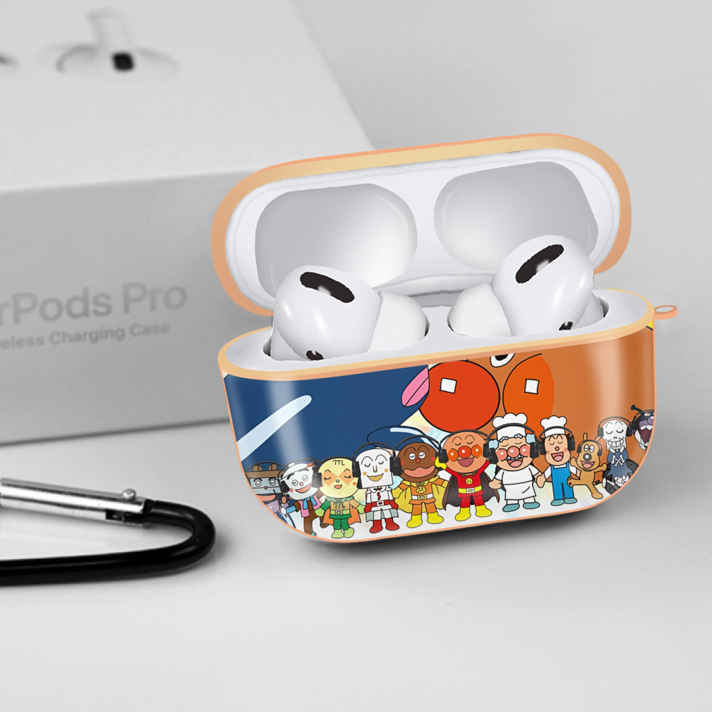 アンパンマン Anpanman 【AirPods Pro用】ハードシェル保護ケース｜耐衝撃・防指紋・カラビナ付き商品仕様