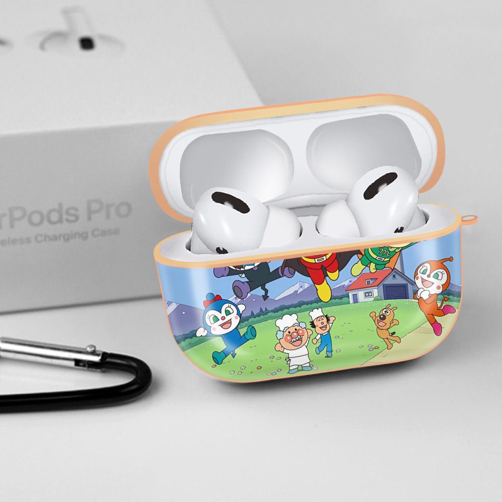 アンパンマン Anpanman 【AirPods Pro用】ハードシェル保護ケース｜耐衝撃・防指紋・カラビナ付き商品仕様