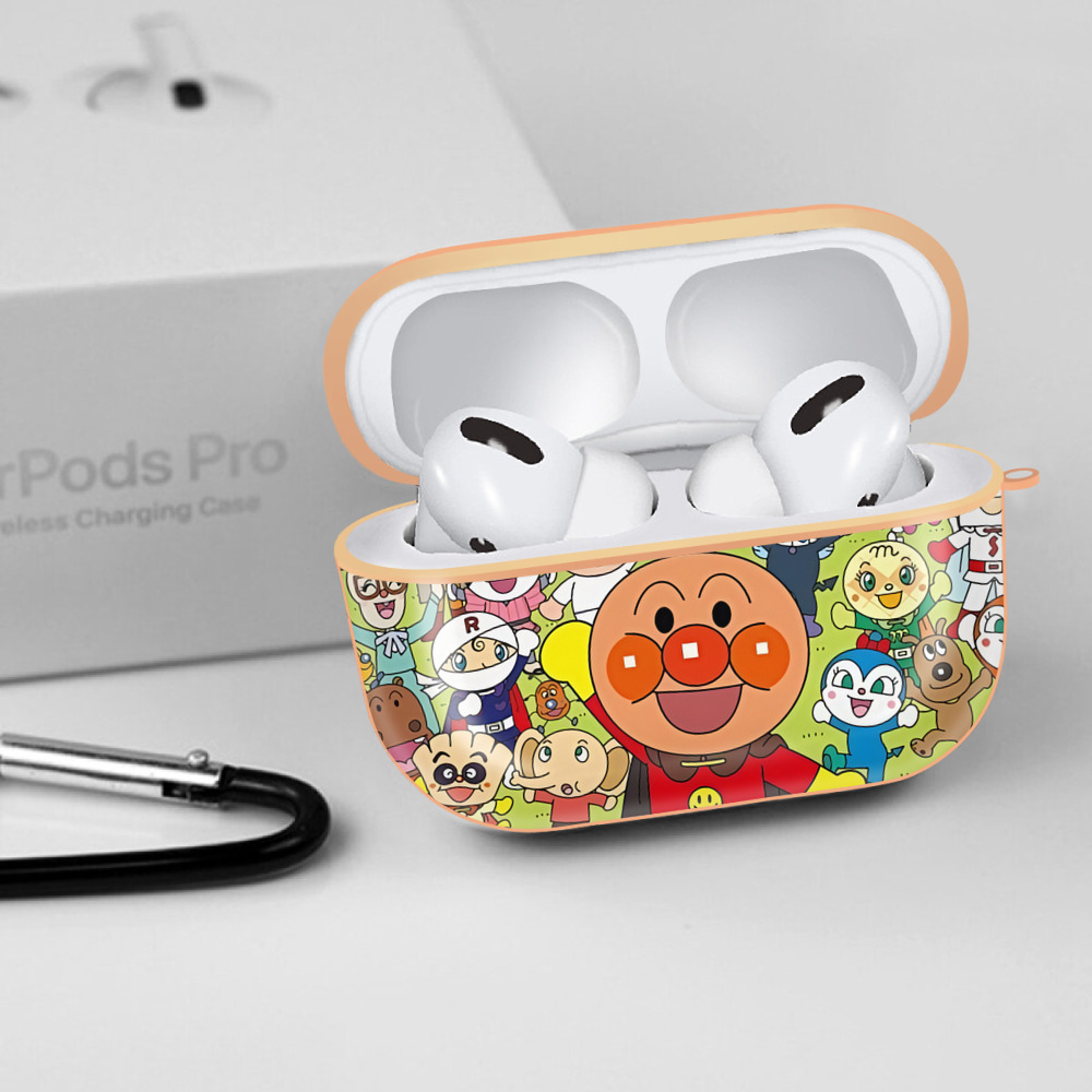 アンパンマン Anpanman 【AirPods Pro用】ハードシェル保護ケース｜耐衝撃・防指紋・カラビナ付き商品仕様