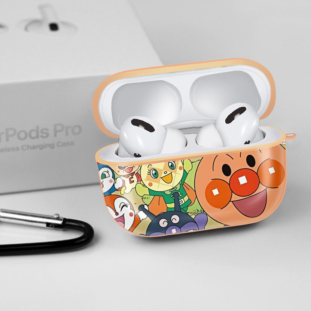アンパンマン Anpanman 【AirPods Pro用】ハードシェル保護ケース｜耐衝撃・防指紋・カラビナ付き商品仕様