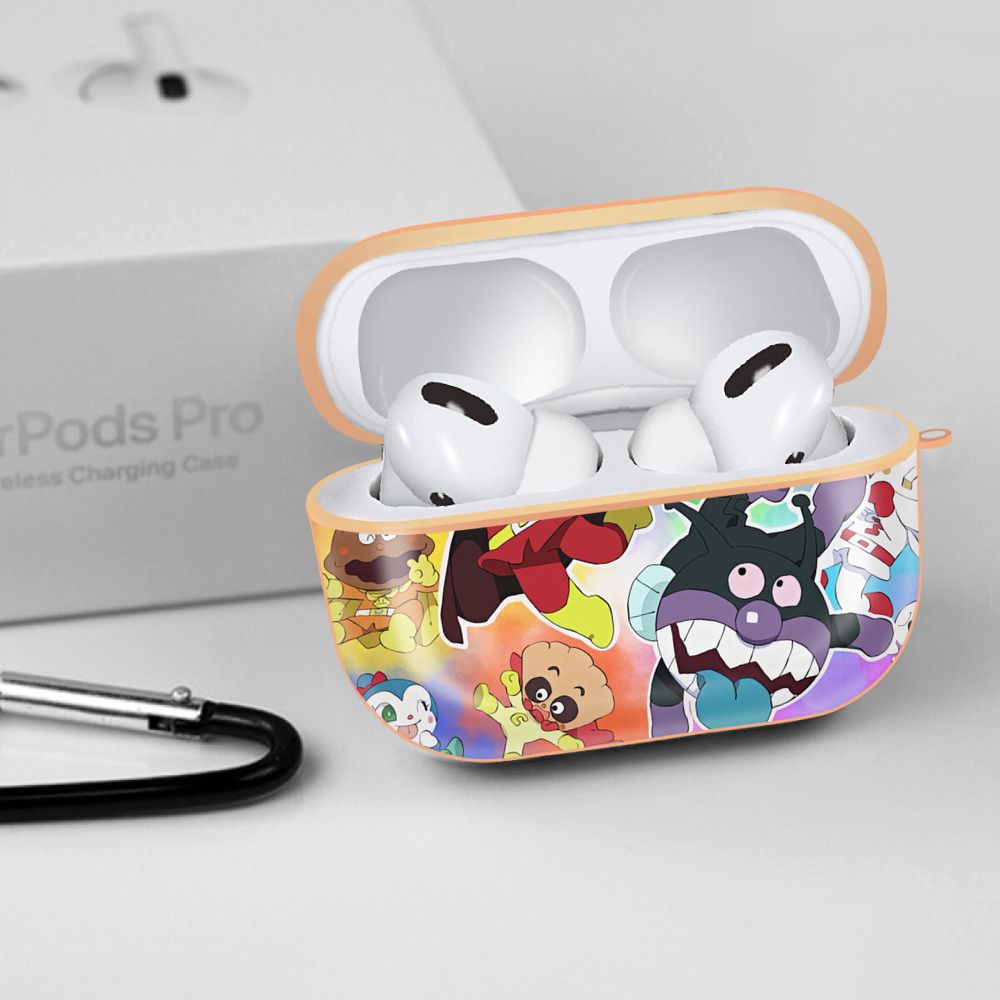 アンパンマン Anpanman 【AirPods Pro用】ハードシェル保護ケース｜耐衝撃・防指紋・カラビナ付き商品仕様