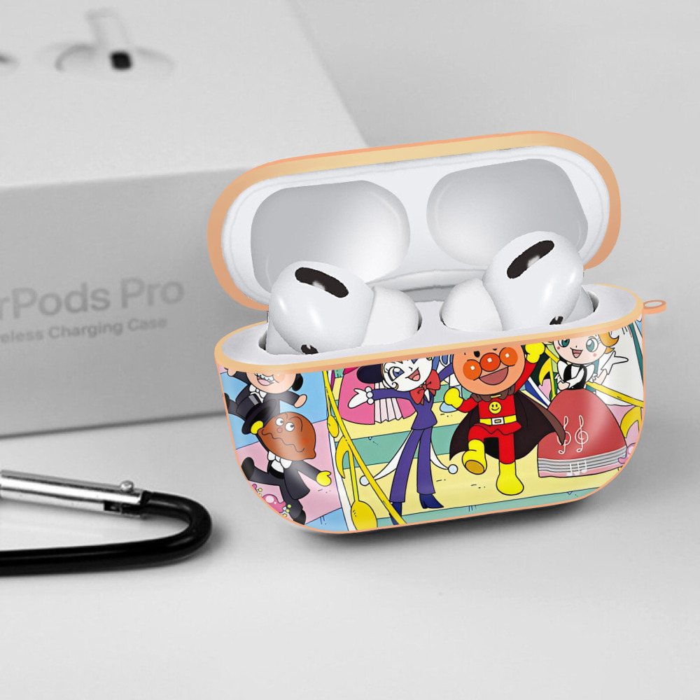 アンパンマン Anpanman 【AirPods Pro用】ハードシェル保護ケース｜耐衝撃・防指紋・カラビナ付き商品仕様