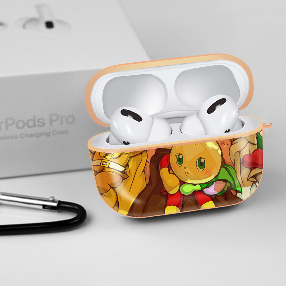 アンパンマン Anpanman 【AirPods Pro用】ハードシェル保護ケース｜耐衝撃・防指紋・カラビナ付き商品仕様