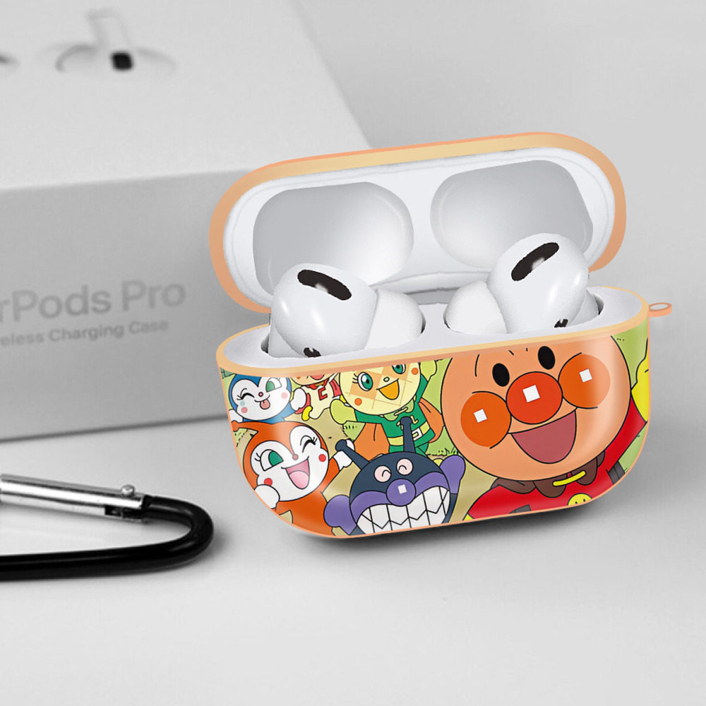 アンパンマン Anpanman 【AirPods Pro用】ハードシェル保護ケース｜耐衝撃・防指紋・カラビナ付き商品仕様