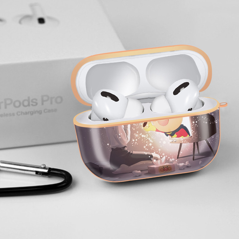 アンパンマン Anpanman 【AirPods Pro用】ハードシェル保護ケース｜耐衝撃・防指紋・カラビナ付き商品仕様