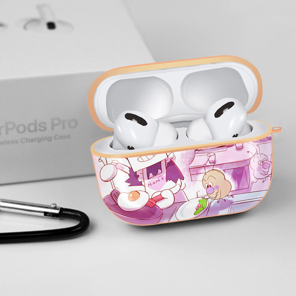 アンパンマン Anpanman 【AirPods Pro用】ハードシェル保護ケース｜耐衝撃・防指紋・カラビナ付き商品仕様