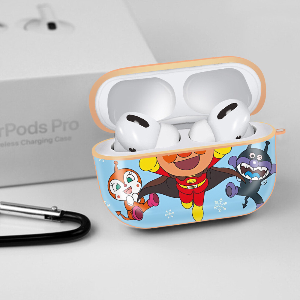 アンパンマン Anpanman 【AirPods Pro用】ハードシェル保護ケース｜耐衝撃・防指紋・カラビナ付き商品仕様
