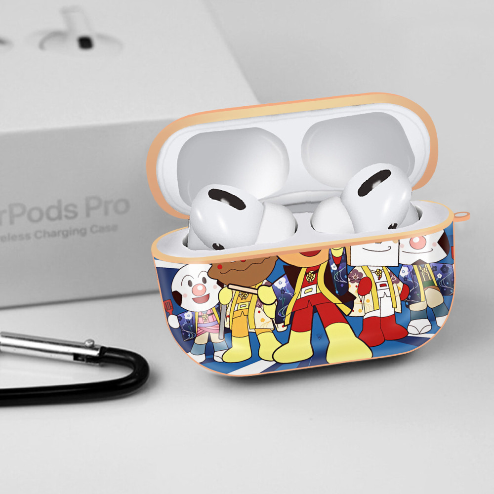 アンパンマン Anpanman 【AirPods Pro用】ハードシェル保護ケース｜耐衝撃・防指紋・カラビナ付き商品仕様