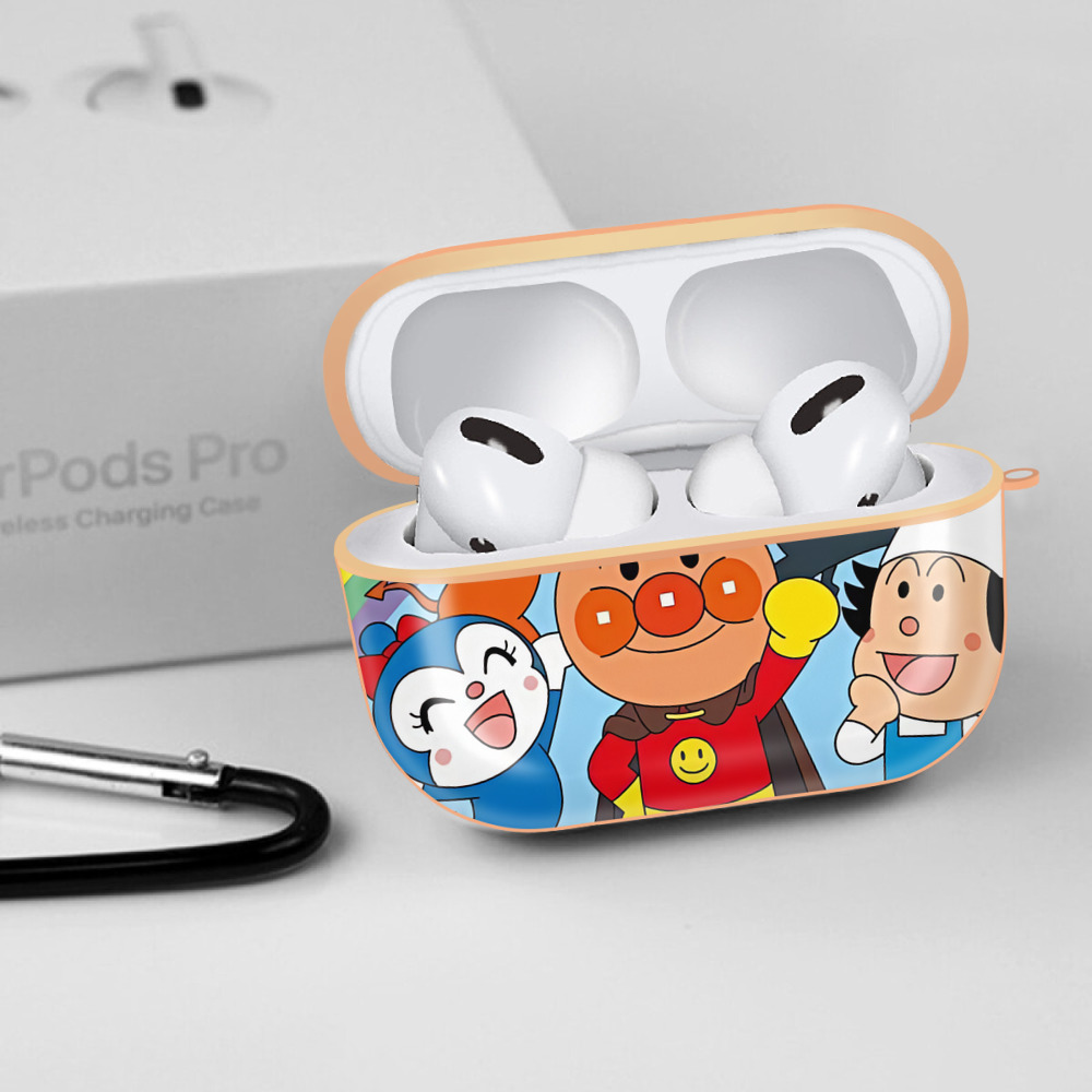 アンパンマン Anpanman 【AirPods Pro用】ハードシェル保護ケース｜耐衝撃・防指紋・カラビナ付き商品仕様