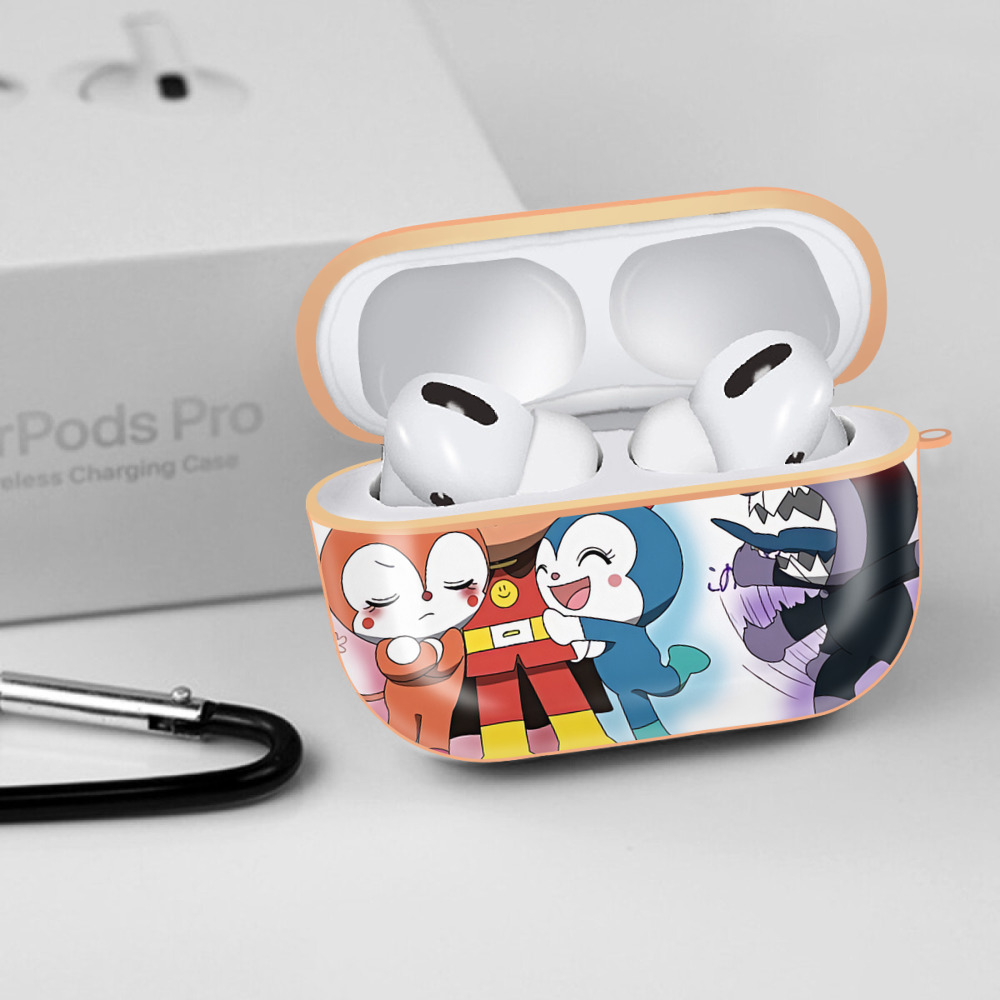 アンパンマン Anpanman 【AirPods Pro用】ハードシェル保護ケース｜耐衝撃・防指紋・カラビナ付き商品仕様