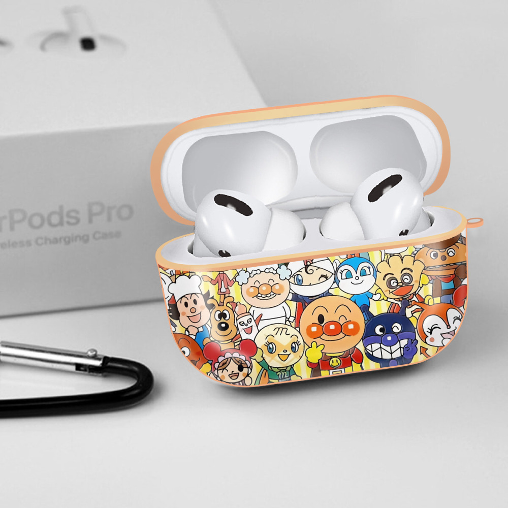 アンパンマン Anpanman 【AirPods Pro用】ハードシェル保護ケース｜耐衝撃・防指紋・カラビナ付き商品仕様