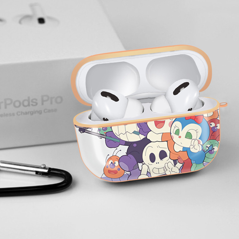 アンパンマン Anpanman 【AirPods Pro用】ハードシェル保護ケース｜耐衝撃・防指紋・カラビナ付き商品仕様