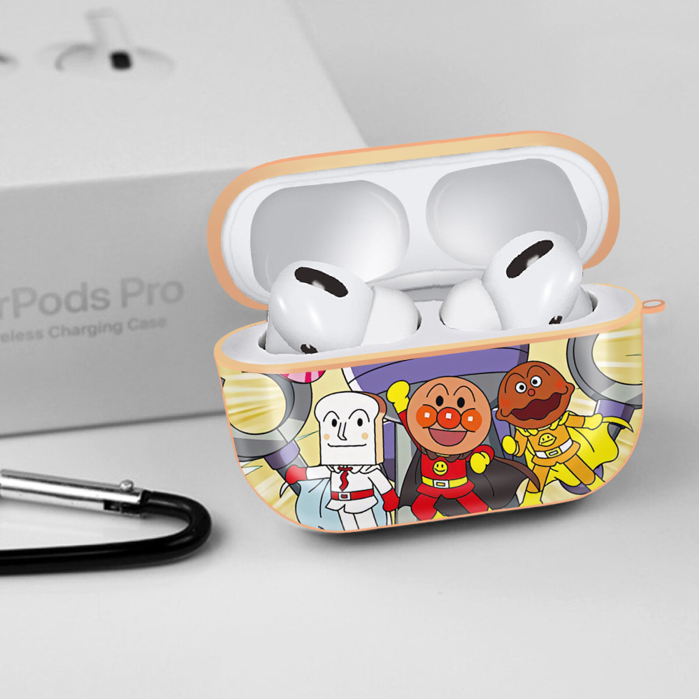 アンパンマン Anpanman 【AirPods Pro用】ハードシェル保護ケース｜耐衝撃・防指紋・カラビナ付き商品仕様