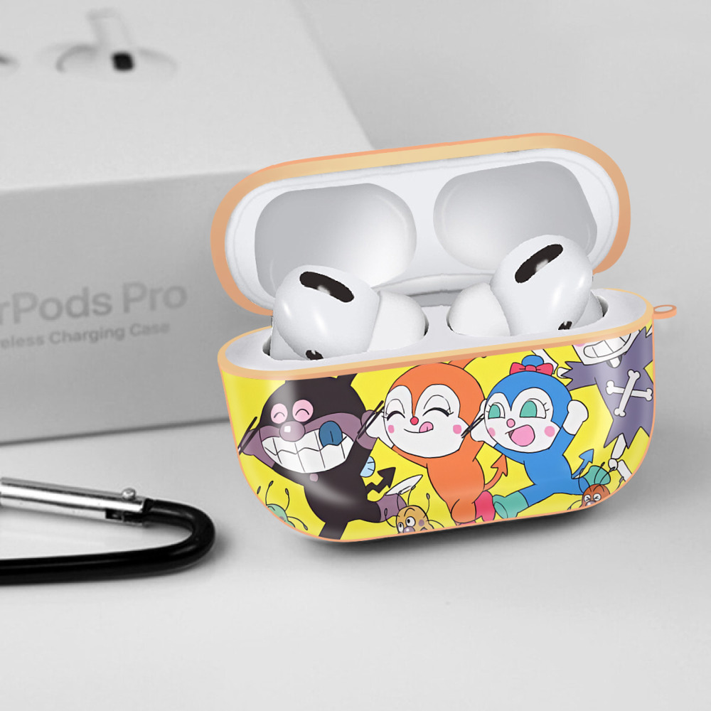 アンパンマン Anpanman 【AirPods Pro用】ハードシェル保護ケース｜耐衝撃・防指紋・カラビナ付き商品仕様