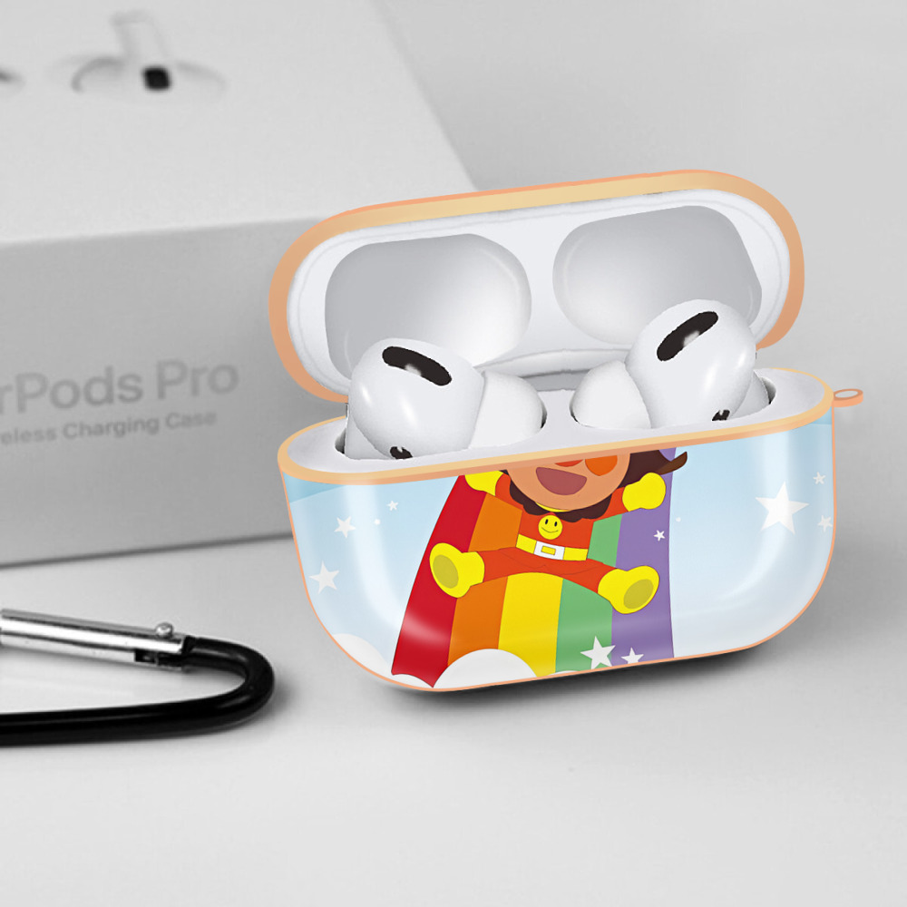 アンパンマン Anpanman 【AirPods Pro用】ハードシェル保護ケース｜耐衝撃・防指紋・カラビナ付き商品仕様