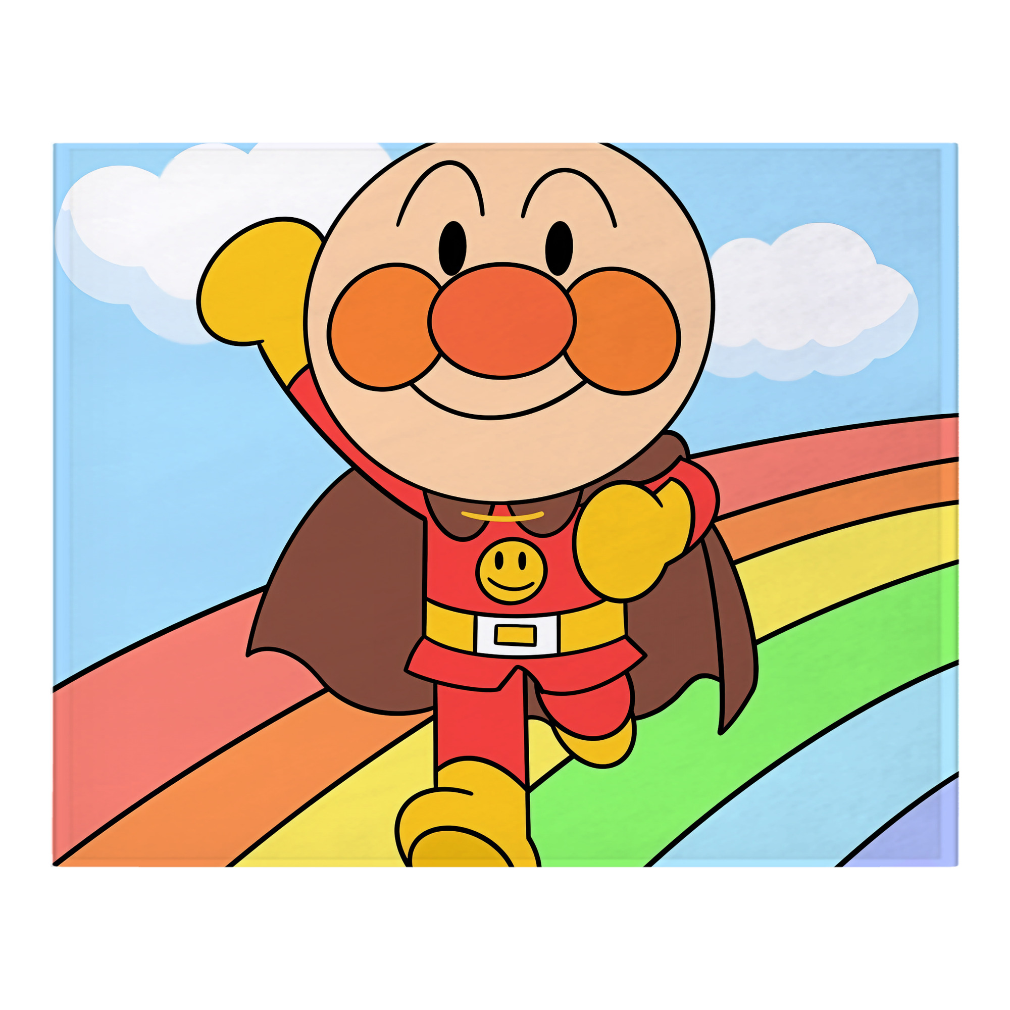 （画像用） アンパンマン Anpanman フランネルブランケット・多サイズ対応（横型）