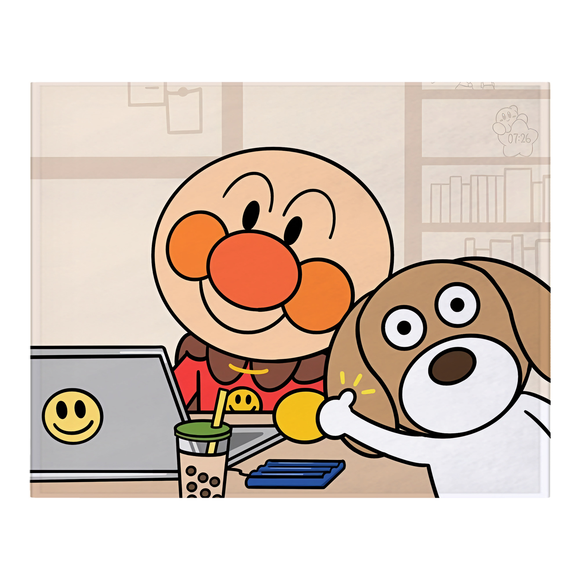 （画像用） アンパンマン Anpanman フランネルブランケット・多サイズ対応（横型）