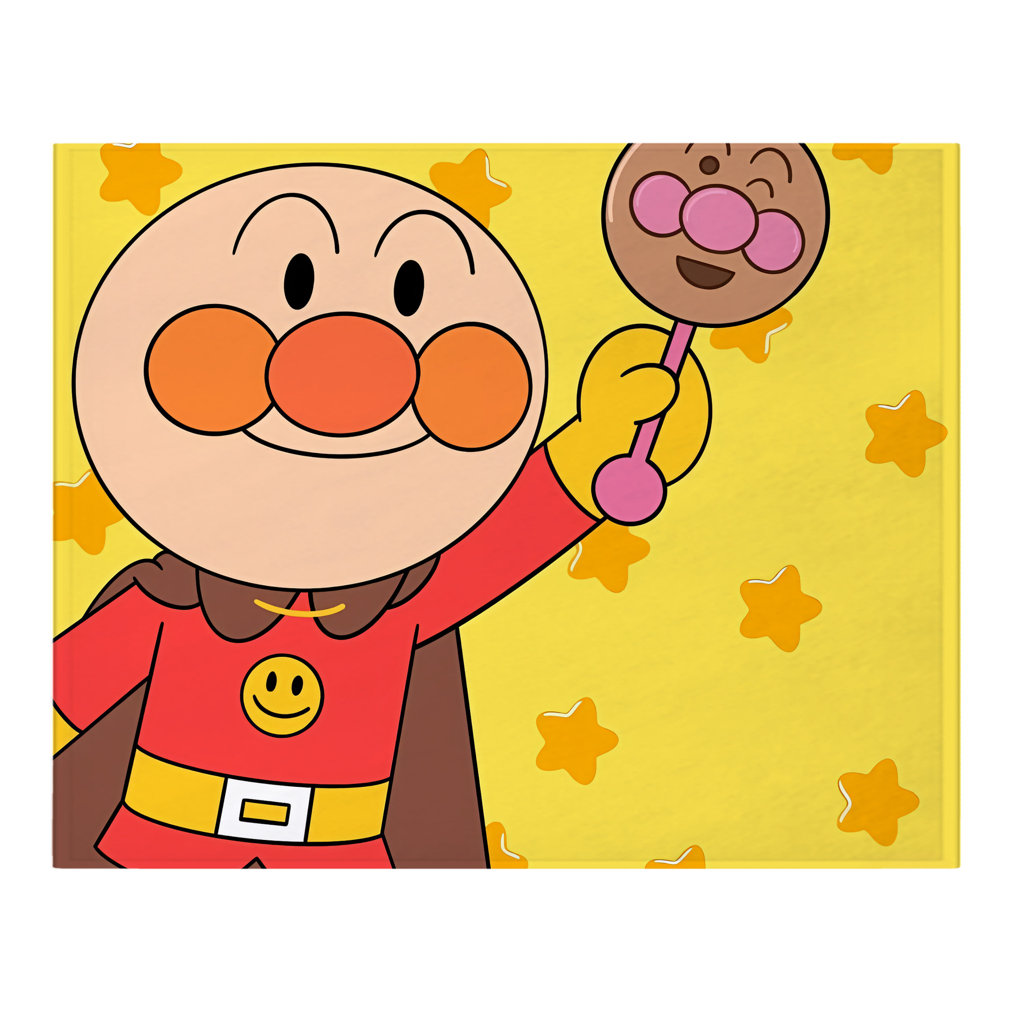 （画像用） アンパンマン Anpanman フランネルブランケット・多サイズ対応（横型）