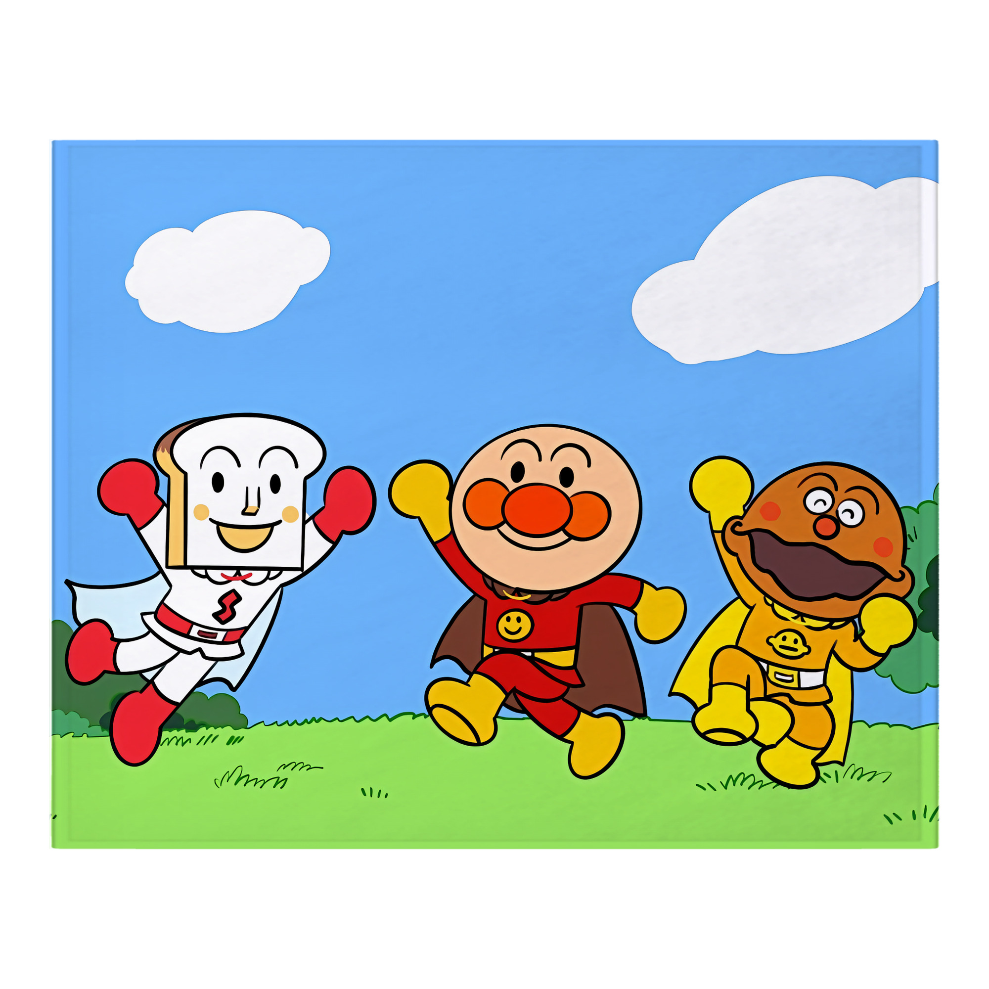（画像用） アンパンマン Anpanman フランネルブランケット・多サイズ対応（横型）
