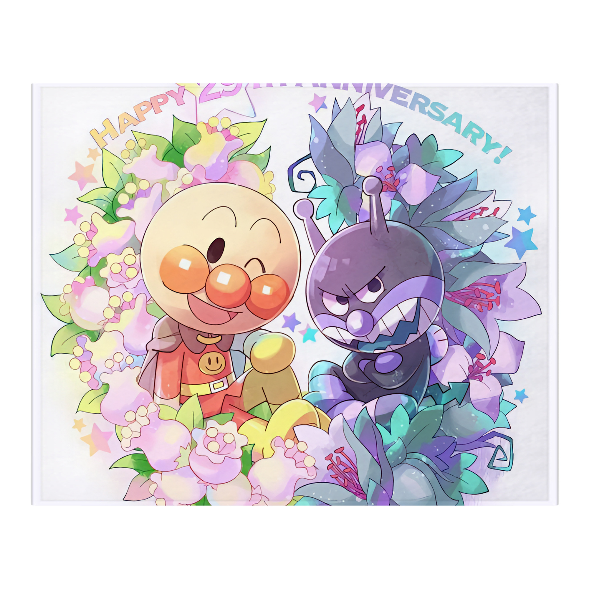 （画像用） アンパンマン Anpanman フランネルブランケット・多サイズ対応（横型）