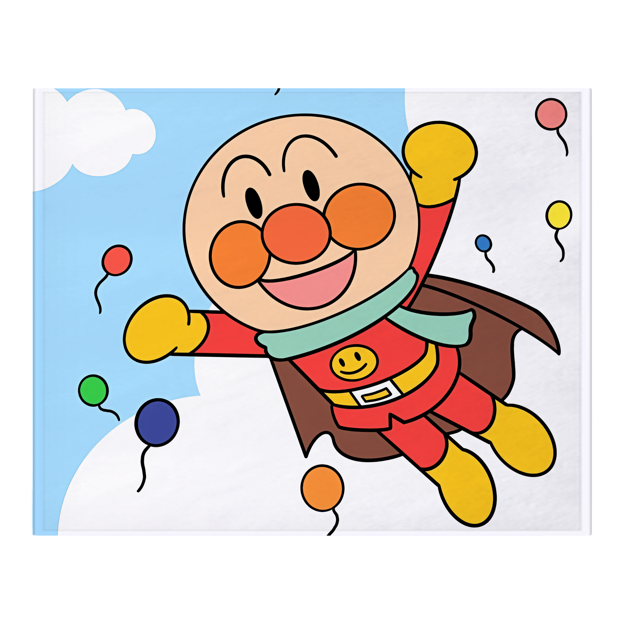 （画像用） アンパンマン Anpanman フランネルブランケット・多サイズ対応（横型）
