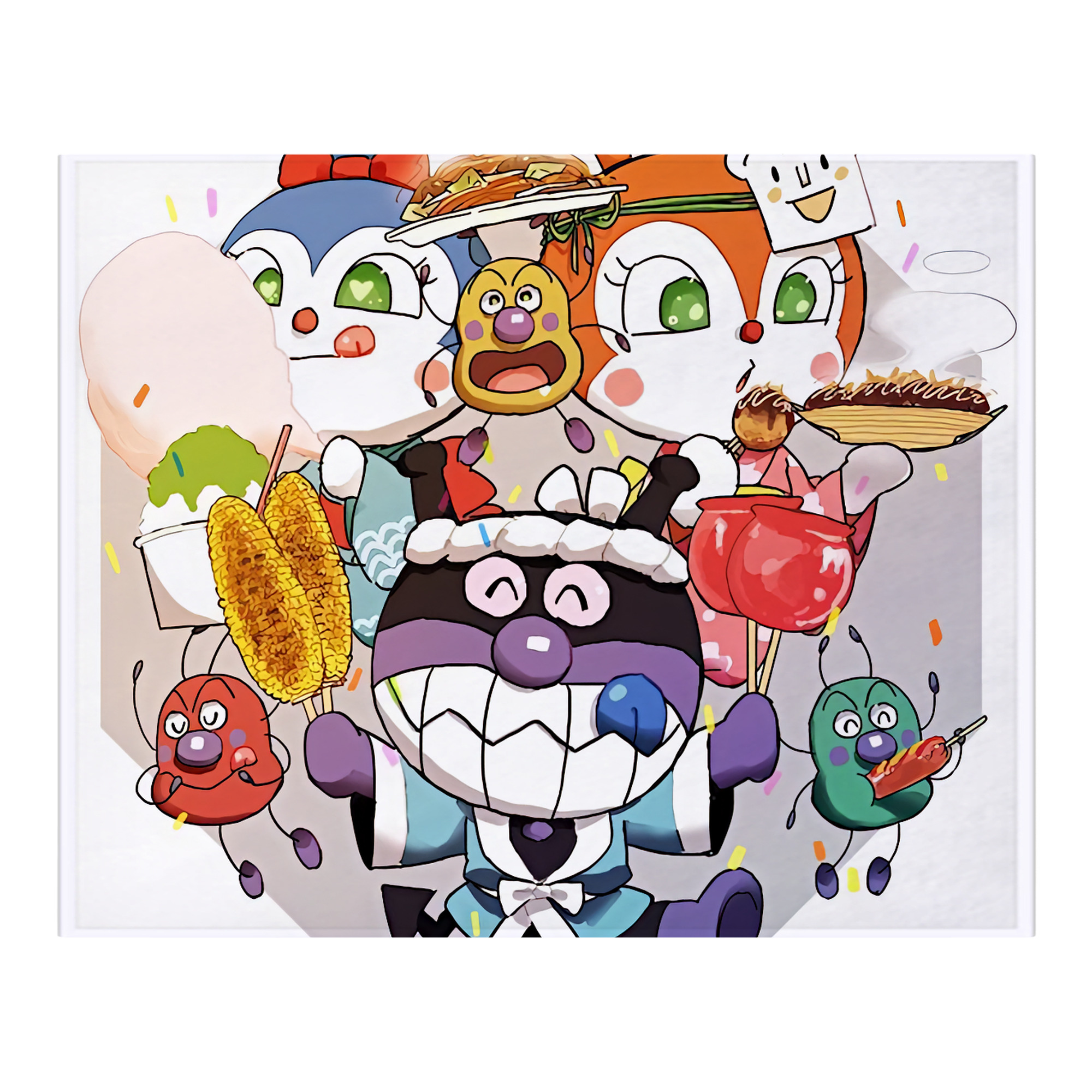 （画像用） アンパンマン Anpanman フランネルブランケット・多サイズ対応（横型）