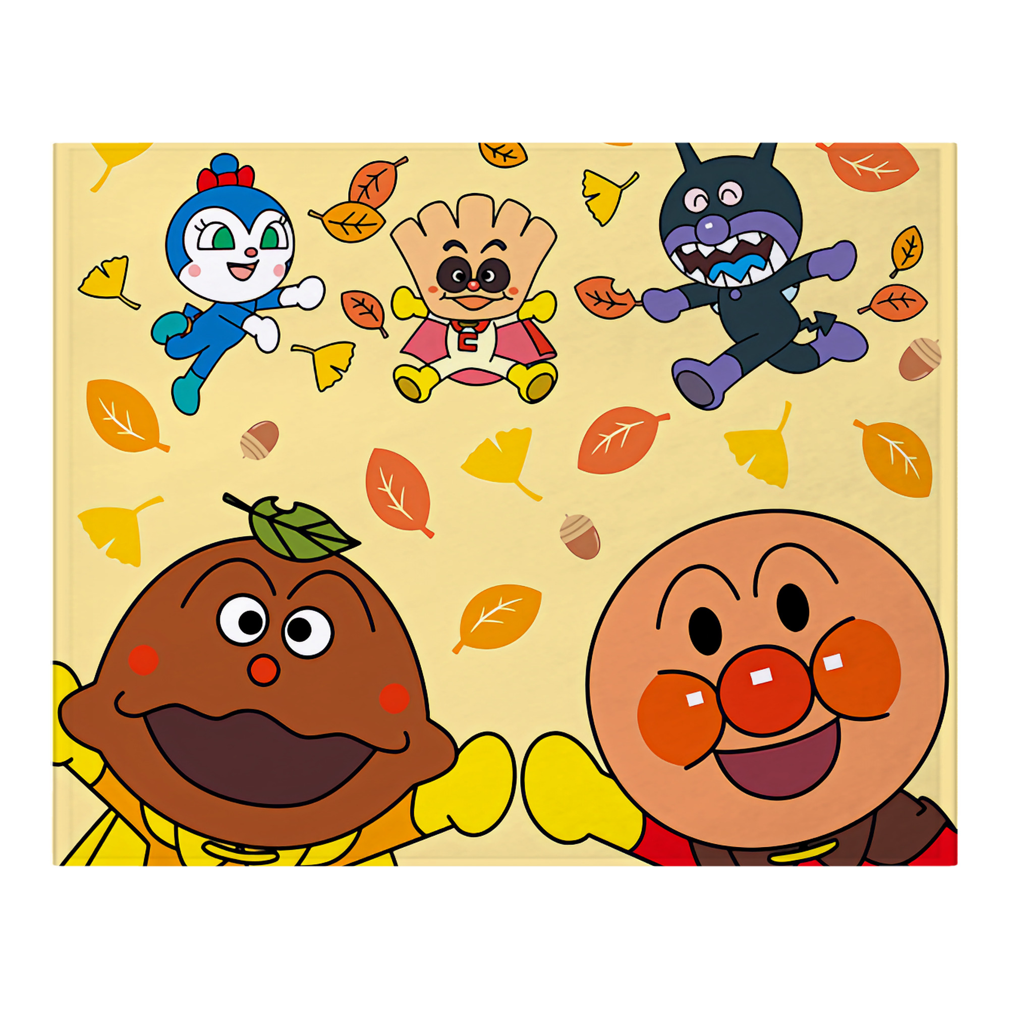 （画像用） アンパンマン Anpanman フランネルブランケット・多サイズ対応（横型）
