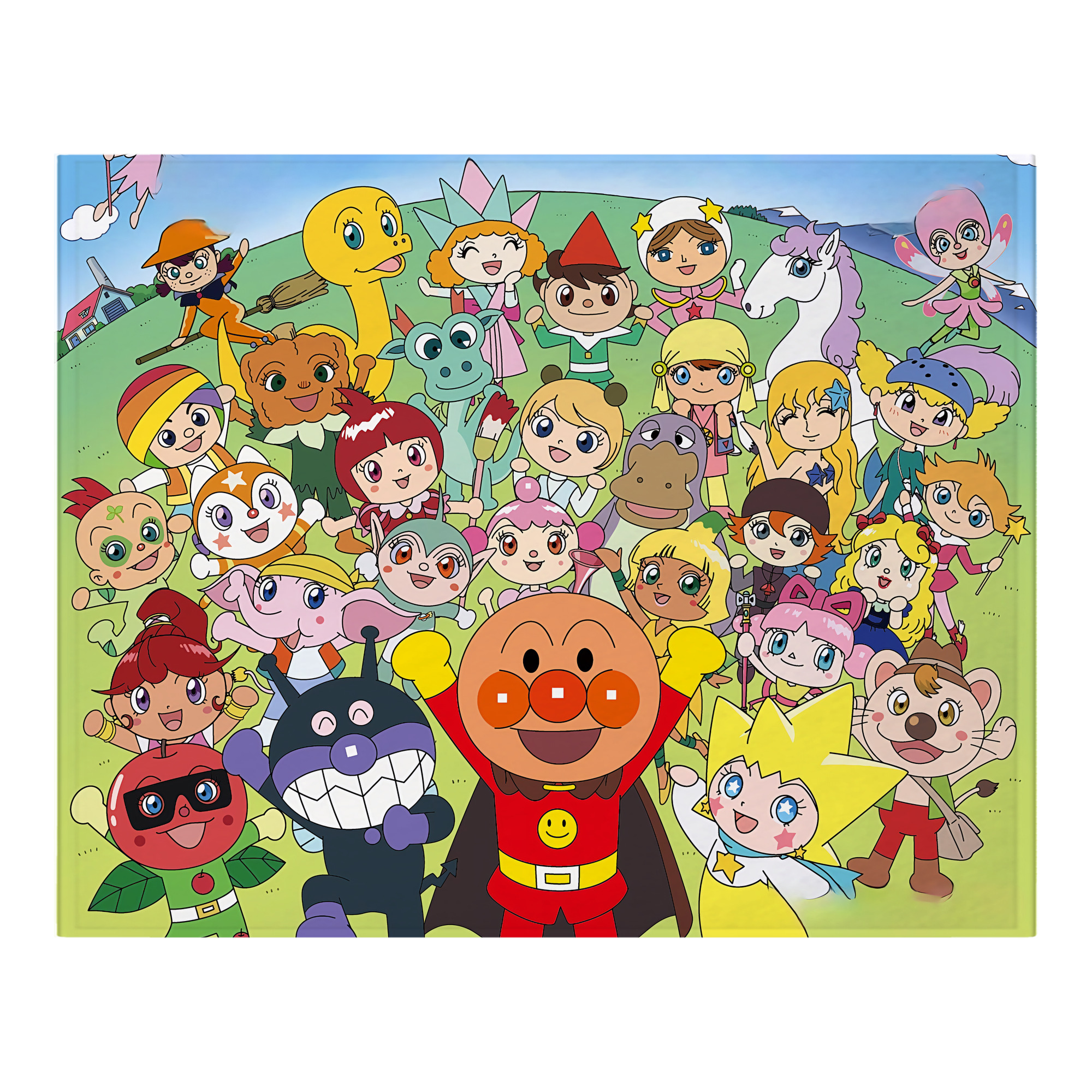（画像用） アンパンマン Anpanman フランネルブランケット・多サイズ対応（横型）