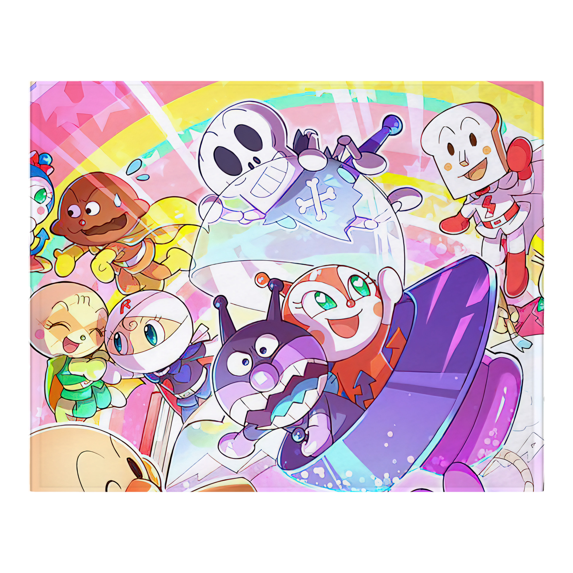（画像用） アンパンマン Anpanman フランネルブランケット・多サイズ対応（横型）
