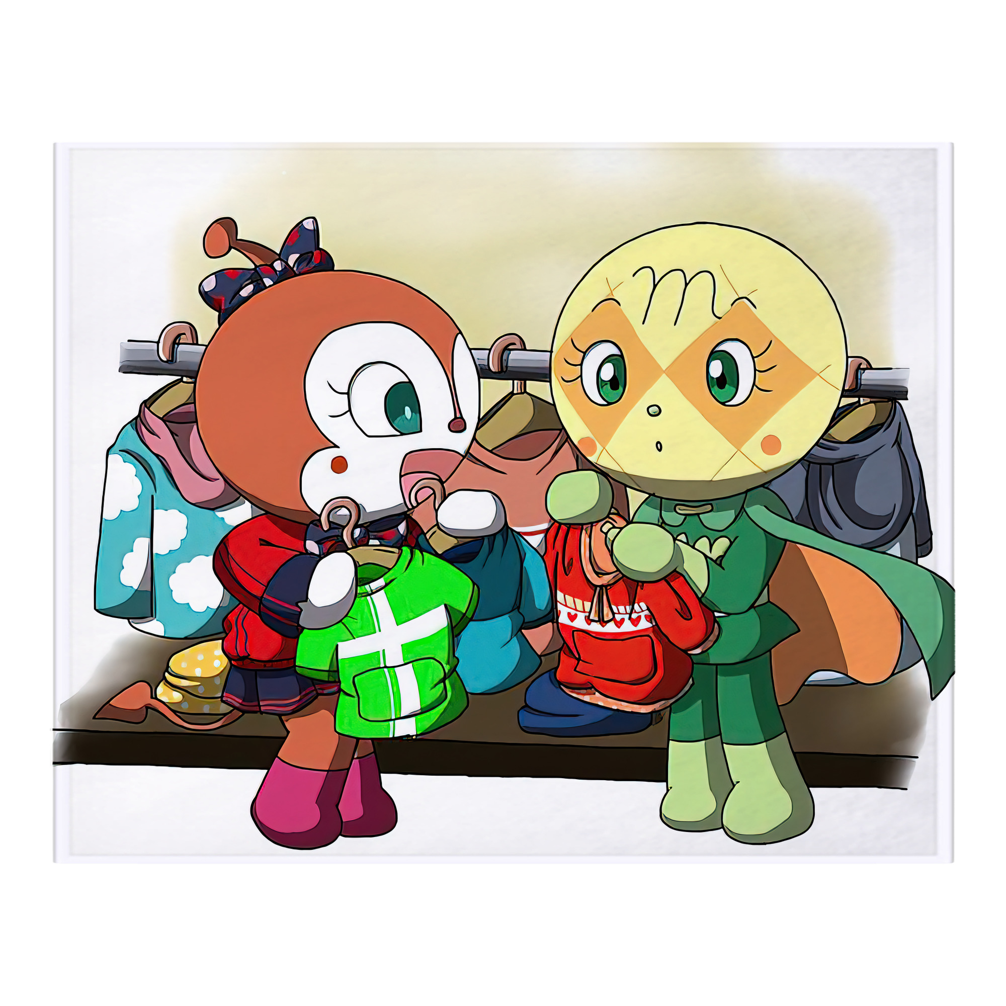 （画像用） アンパンマン Anpanman フランネルブランケット・多サイズ対応（横型）